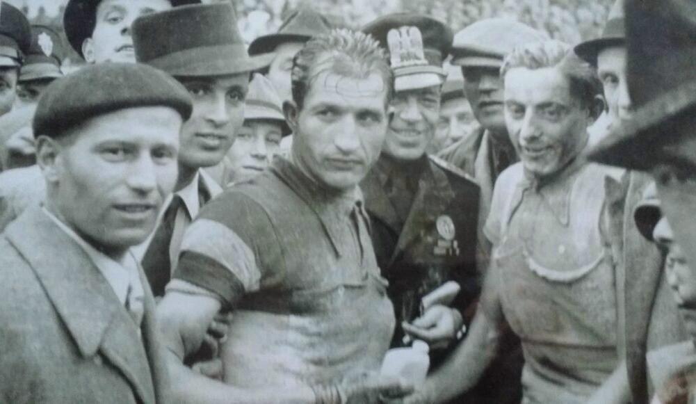 Coppi et Bartali — La photo de la gourde